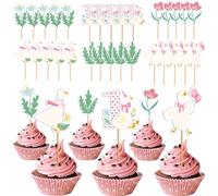 One Silly Goose Cupcake Topper- 30 Pcs Goose Cupcake Toppers - Silly Goose Birthday Decorations, Cake Decorations Party Supplies, One Birthday Party