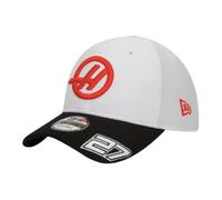 (One Size) 2024 Haas Team Driver Nico Hulkenberg White 9FORTY Adjustable Cap