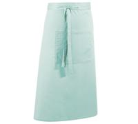 (One Size, Aqua) Premier Unisex Colours Bar Apron / Workwear (Long Continental Style) (Pack of 2)