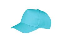 (One Size, Aqua) Result Boston 5 Panel Baseball Cap