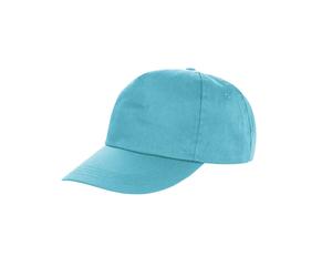 (One Size, Aqua) Result Unisex Core Houston 5 Panel Printers Baseball Cap (Pack Of 2)