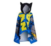 (One Size) Batman Hooded Towel 100% Cotton Kids Poncho Beach Towel Bath Towel Swimming Wrap