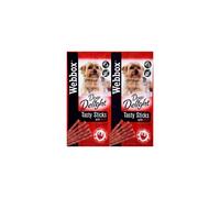 (One Size, Beef) Webbox Dogs Delight Tasty Sticks (Pack Of 12)
