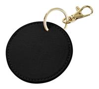 Bagbase Boutique Circular Leather-Look PU Keyclip in Black Bagbase Black One Size