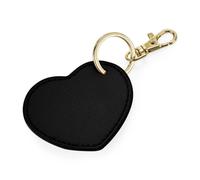 Bagbase Boutique Heart Key Clip in Black Bagbase Black One Size