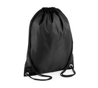 (One Size, Black) Bagbase Budget Drawstring Bag