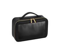 (One Size, Black) Bagbase Clear Toiletry Bag