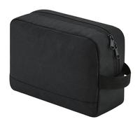 (One Size, Black) Bagbase Essentials Recycled Toiletry Bag