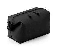 (One Size, Black) Bagbase Matte PU Toiletry Bag