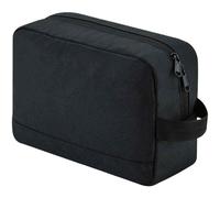 (One Size, Black) Bagbase Unisex Adult Essentials Recycled Toiletry Bag