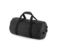 (One Size, Black) Bagbase Vintage Canvas Duffle Bag