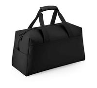 (One Size, Black) Bagbase Weekender Matte PU Duffle Bag