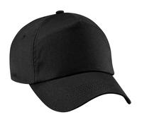 (One Size, Black) Beechfield Unisex Plain Original 5 Panel Baseball Cap