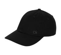 Calvin Klein Mens Classic Cotton 6 Panel Cap - Black/Charcoal - One Size