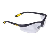 (One Size, Black/Clear/Yellow) Dewalt Unisex Safety Eyewear Reinforcer
