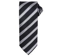 Premier Men's Stripe Waffle Tie in Black Premier Black One Size
