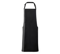 Premier Unisex Contrast Workwear Bib Apron (Pack Of 2)