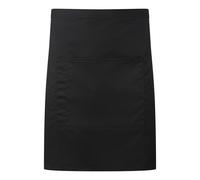 Premier Colours Front Pocket Waist Apron Black Denim (One Size)
