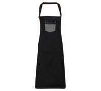 (One Size, Black Denim) Premier Division Bibbed Apron