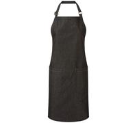 (One Size, Black Denim) Premier Organic Cotton Full Apron