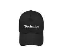 (One Size, Black) Fashion hats Technics Logo Baseball Cap Men Women Hip Hop Dj Technics Hats Boy Caps