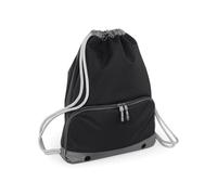 Bagbase Men's Athleisure Drawstring Bag in True Black Bagbase True Black