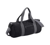 (One Size, Black/Grey) Bagbase Original Duffle Bag