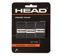 (One Size, Black) Head Prime Tour Racket Overgrip (Pack of 3)