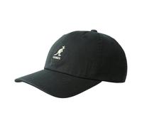 (One Size, Black) Kangol Leather Backstrap Baseball Cap