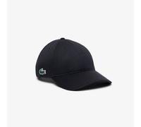 (One Size, Black) Lacoste Unisex Adult Tech Logo Cotton Twill Baseball Cap