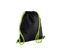 Bagbase Men's Icon Drawstring Bag Gymsac in Black Bagbase Black