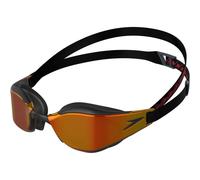 (One Size, Black/Oxid Grey/Fire Red) Speedo Unisex Adult Fastskin Hyper Elite Swimming Goggles