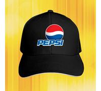 (One Size, black) Pepsi Graphic Unique Baseball Hat. Elegant Sports Cap Creative Golf Cap Men's and Women's Couple Hat