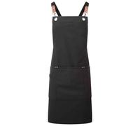 (One Size, Black) Premier Cross Back Clip Bib Apron