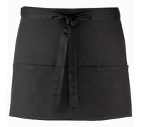 Premier Women's Colours 3 Pocket Apron Workwear in Black Premier Black