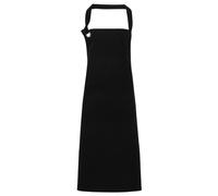 Premier Calibre Heavy Cotton Canvas Bib Apron in Black Premier Black