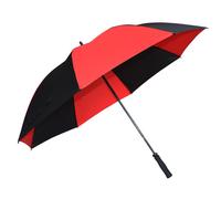 (One Size, Black/Red) Masters Pongee Golf Umbrella