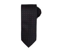 (One Size, Black/ Red) Premier Mens Micro Dot Pattern Formal Work Tie