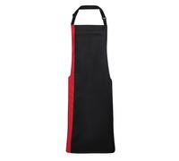 Premier Unisex Contrast Workwear Bib Apron (Pack Of 2)