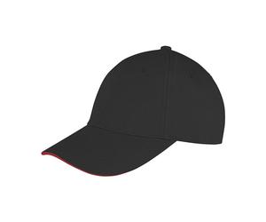 (One Size, Black/Red) Result Core Unisex Adults Memphis Sandwich Peak Cap