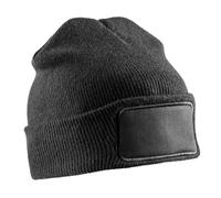 (One Size, Black) Result Unisex Adult Thinsulate Printable Winter Beanie