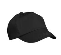 (One Size, Black) Result Unisex Childrens/Kids Plain Basebll Cap (Pack of 2)
