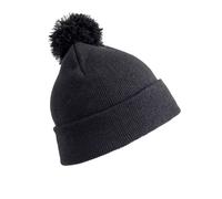 (One Size, Black) Result Womens/Ladies Winter Essentials Pom Pom Beanie
