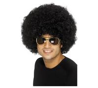 (One Size, Black) Smiffys Unisex Adult 70s Funky Afro Wig