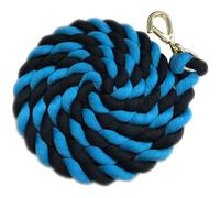 Shires Two Tone Horse Lead Rope Black/teal (One Size)