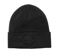 (One Size, Black) Timberland Unisex Adult Logo Ribbed Beanie