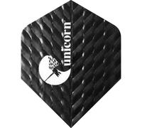 (One Size, Black) Unicorn Q.100 Plus Dart Flights (Pack of 3)