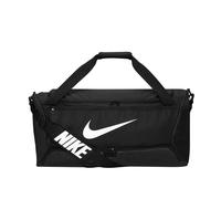 (One Size, Black/White) Nike Brasilia Swoosh Training 60L Duffle Bag