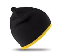 Result Men's Reversible Fashion Fit Winter Beanie Hat in Black Result Black One Size