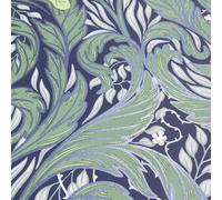 (One Size, Blue) Muriva Vale Leaf Wallpaper
